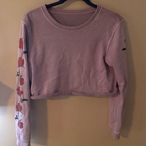 purple sweatshirt